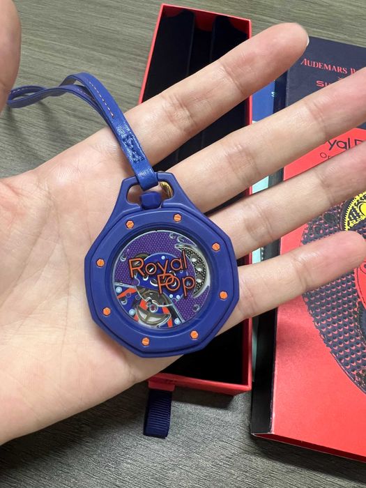 Swatch AP Orenji Hachi SSX03L103N– granatowy Lépine, 8 pomarańczowych śrubek