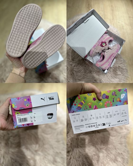 Кросівки кроссовки кеди оригінал для дівчинки Puma Trolls 32 розмір 20см