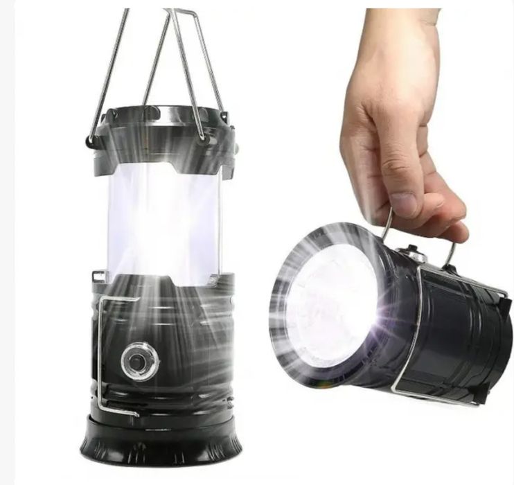 Лампа Ліхтар кемпінговий світлодіодний із сонячною панеллю SH-5800T US