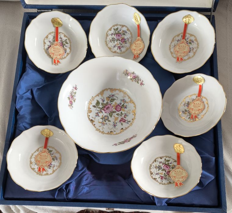 Serviço de porcelana de sobremesa Limoges