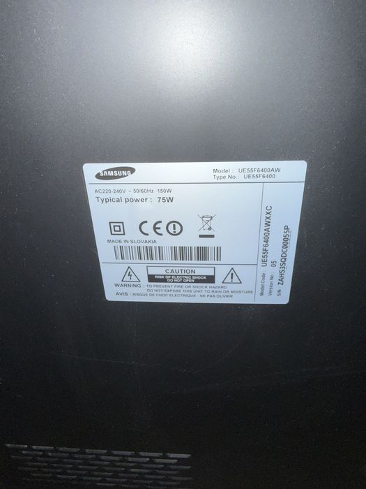 Tv samsung modelo UE55F6400AW (*venda de peças)