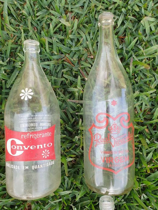 Garrafa antigas pirogravadas