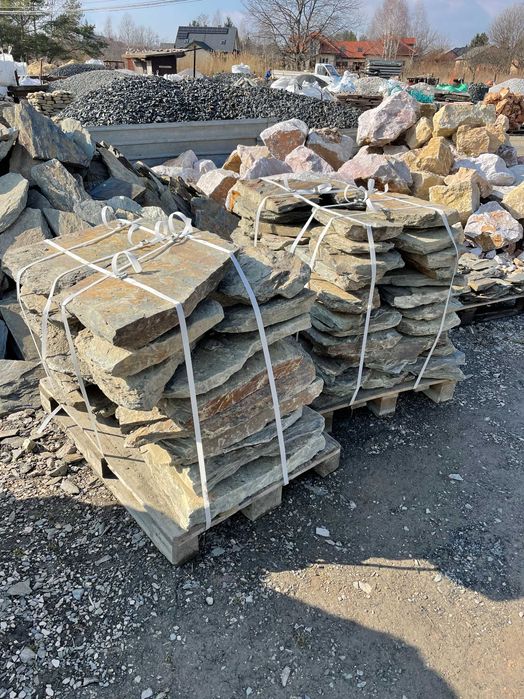 ŁUPEK SZAROGŁAZOWY Szarogłaz Kamień Kaskada Oczko Wodne Płyty Elewacja