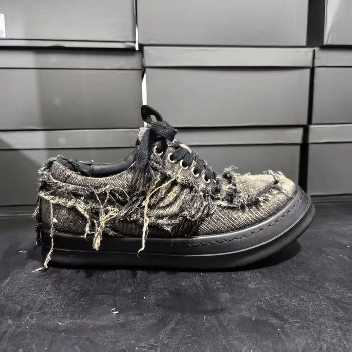 Кеды Rick Owens Distressed Low
