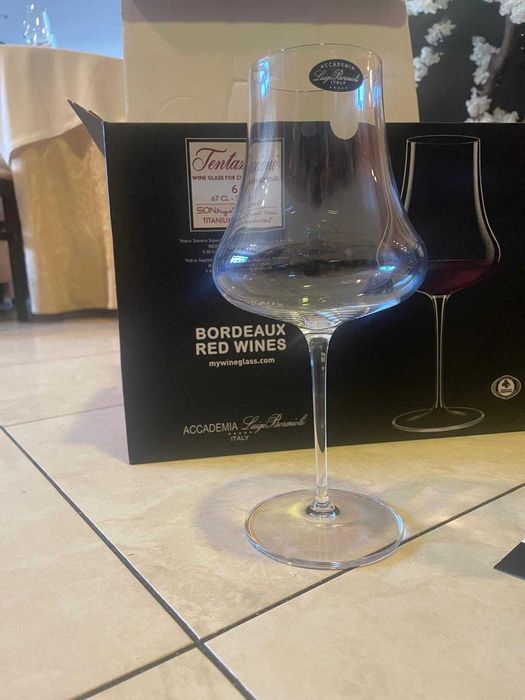 Copos de balão em vidro