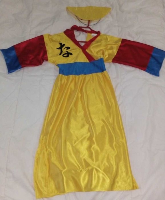 Fato carnaval Chinesa criança