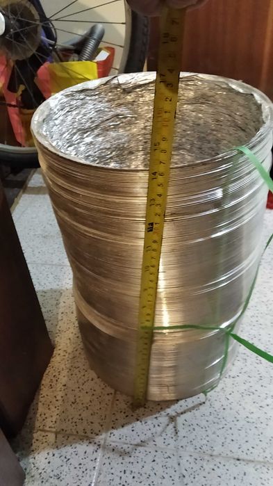 Grelha de ventilação em Alumínio Novas 33 x 13 cm Tubo flexível 300mm