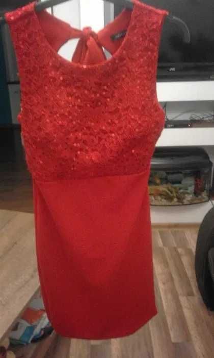 Sukienka czerwona m l