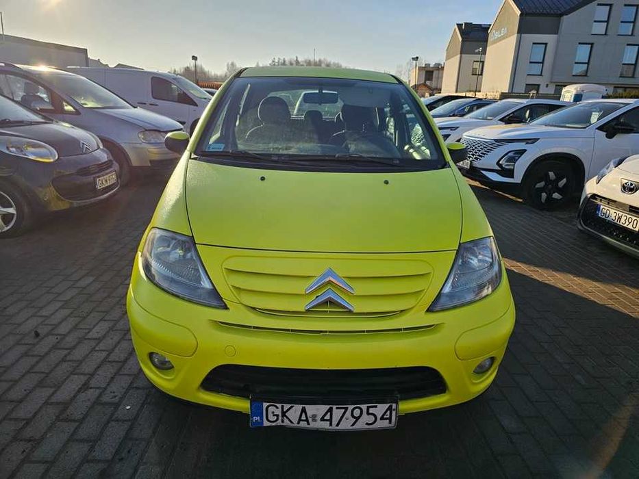 Citroen C3/2008r/cytrynka/1.1benzyna/60km/raptor/klima/limonka/żółty