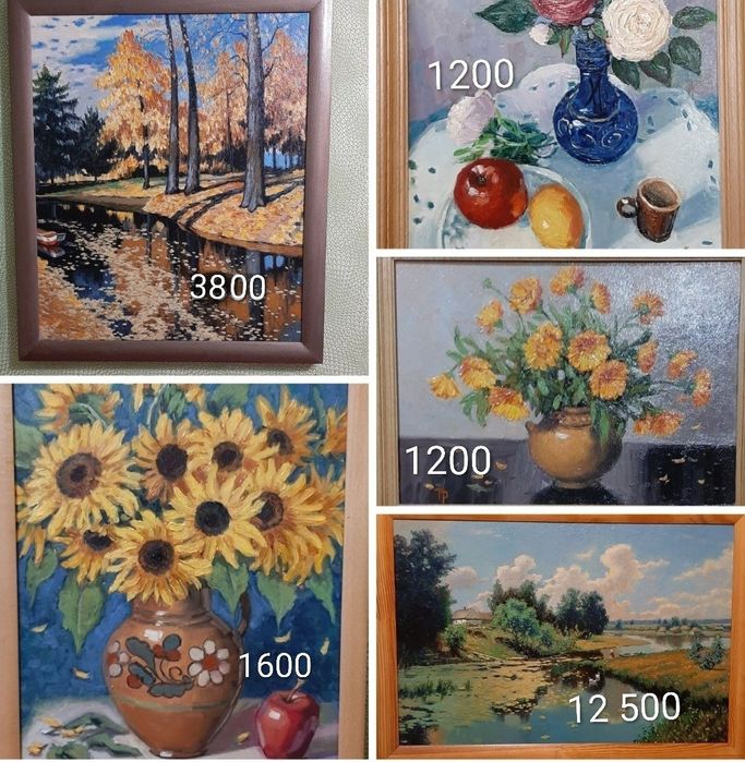 Картины разные масло