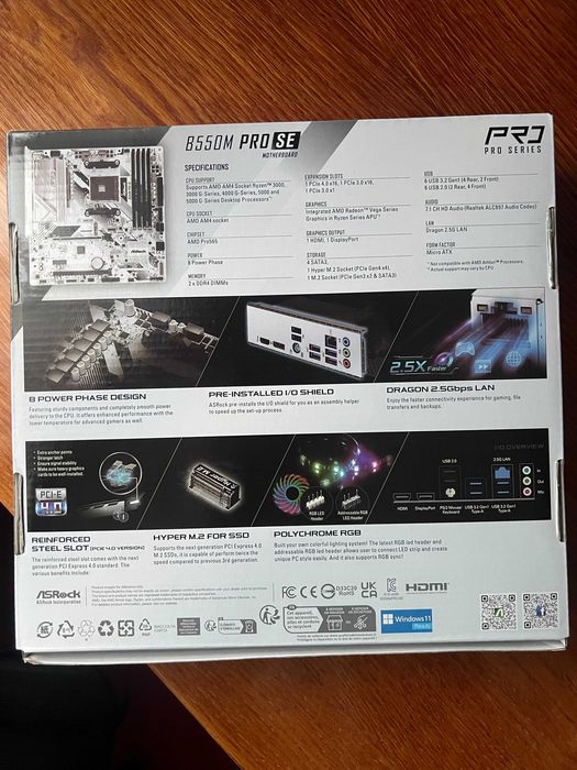 Материнська плата ASRock B550M Pro SE