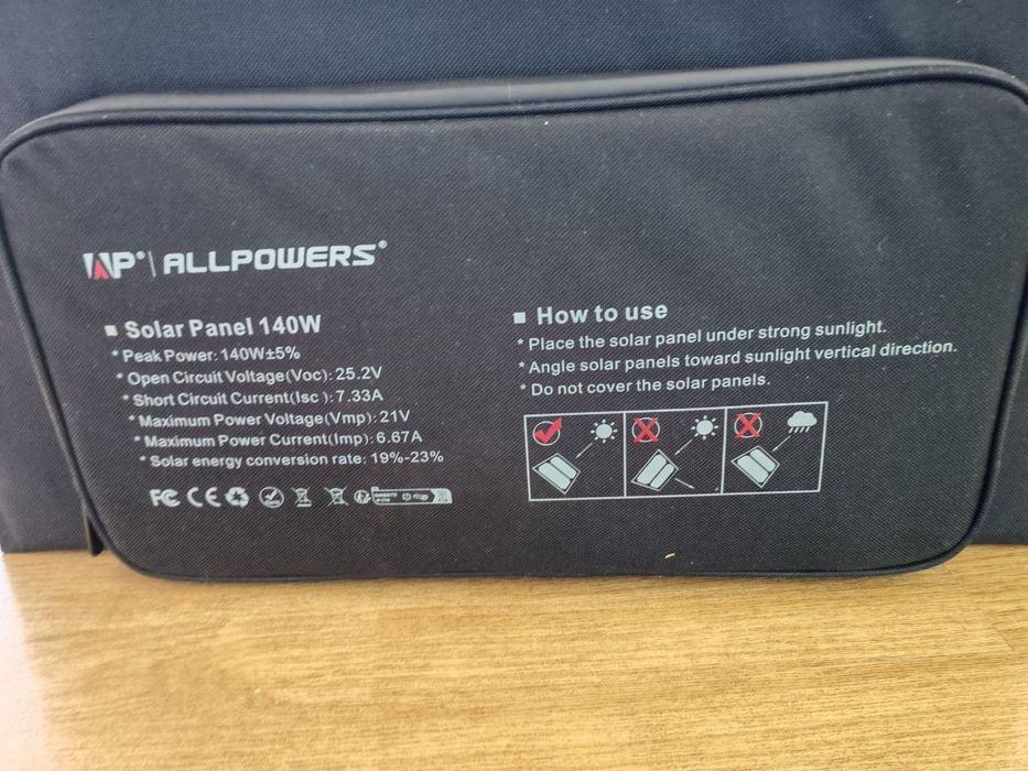 Сонячна панель Allpowers 140W