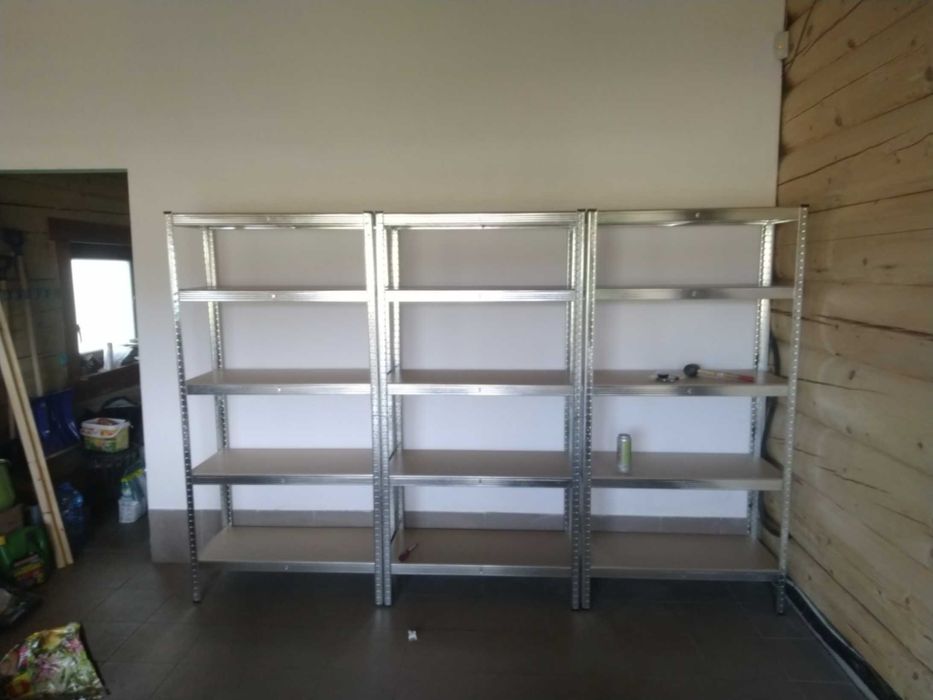 Regał Magazynowy Sklepowy Metalowy 180x90x40cm 5 Półek 875kg Do Garażu