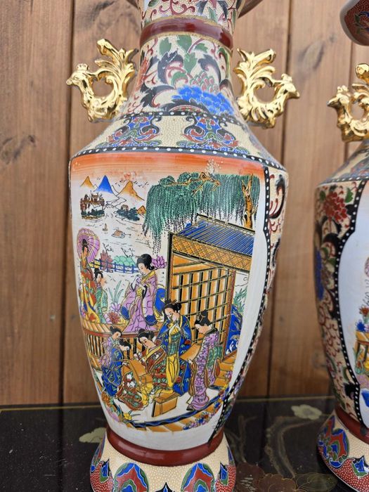 Wazon orientalny porcelanowy dost. 2 sztuki #205 #206 Stylowy Węgrów