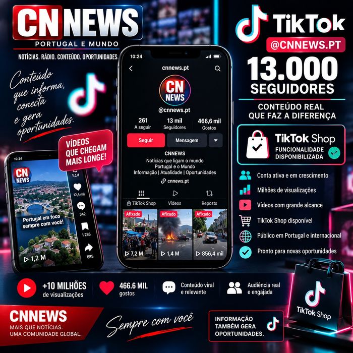CNNEWS — Projeto Digital de Comunicação à Venda | Jornal + Rádio 24H + Redes Sociais
