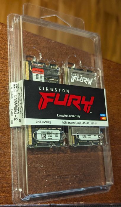 Оперативна пам'ять Kingston FURY Impact 32GB DDR5 5600MHz SO-DIMM