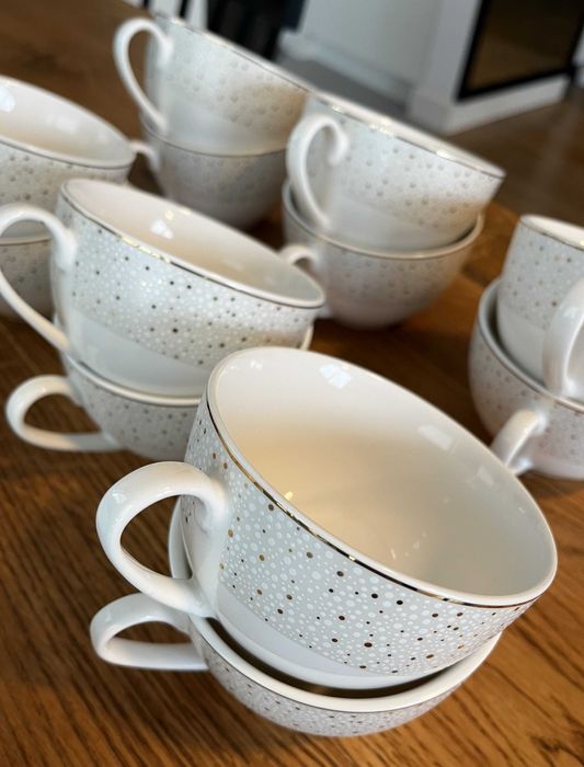 Serwis/ zestaw kawowy porcelanowy na 12 osób Home&You