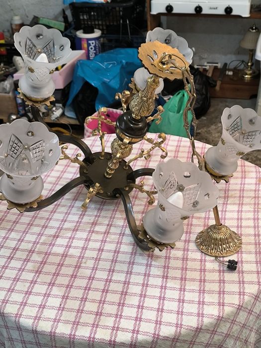 Candeeiro de tecto vintage (restaurado)