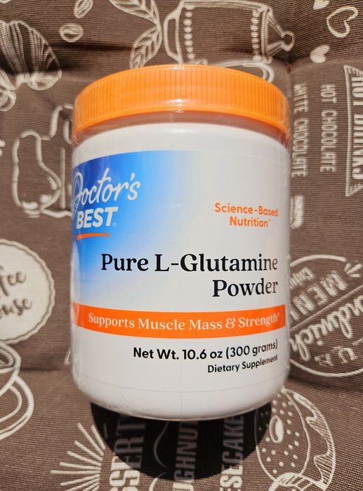 Doctor's Best чистий л глютамін l-glutamine у вигляді порошку 300 гр