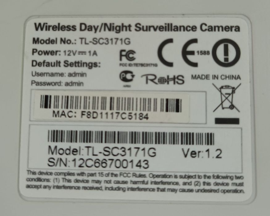 Câmara TP Link Wireless