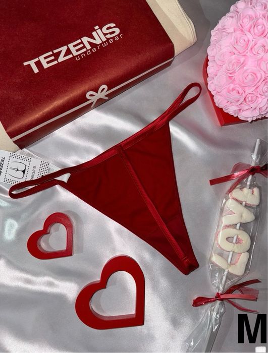 Tezenis m/38 nowe (z metką) majtki stringi stras z wysokim stanem