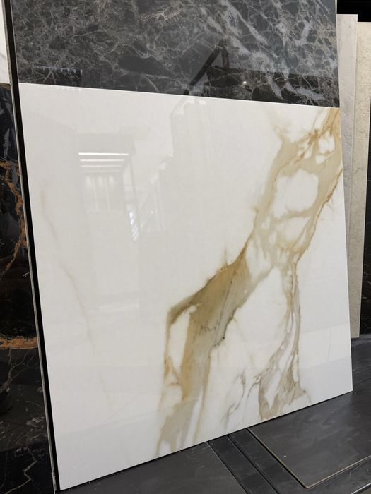 Płytki 59,8 X 59,8 Gres Szkl. Poler Calacatta Warm Wind Impulsive U128