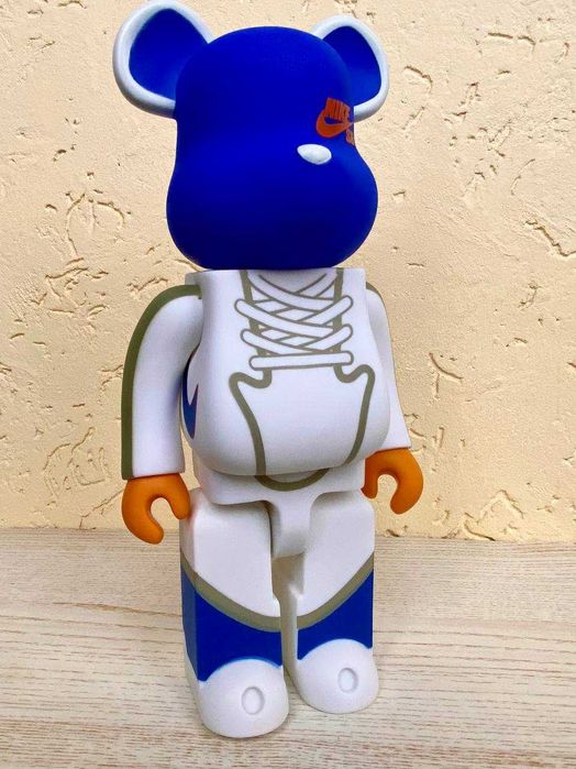 Колекційна іграшка BearBrick NIKESB(Білий) 28см (Игрушка на подарок)