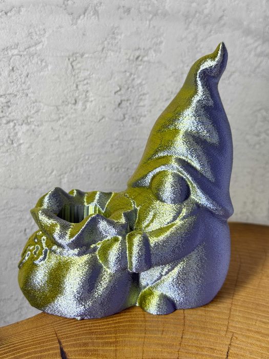Duża figurka Gnoma z workiem, ozdoba, prezent, druk 3D, dekoracja