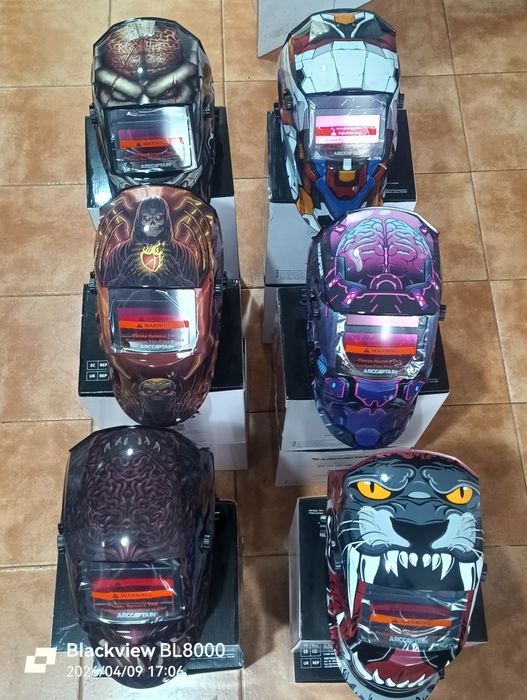 Máscaras de solda com visão real!!