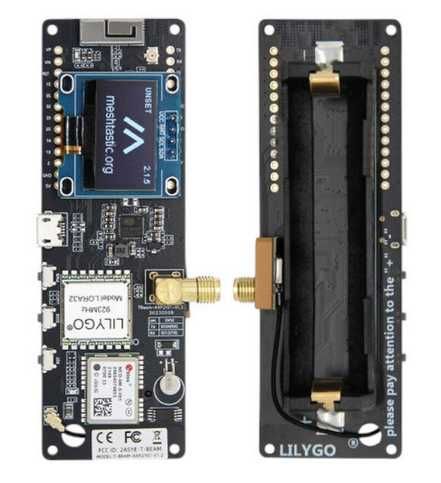 LILYGO® TTGO Meshtastic T-Beam V1.2 ESP32 LoRa 433 MHZ