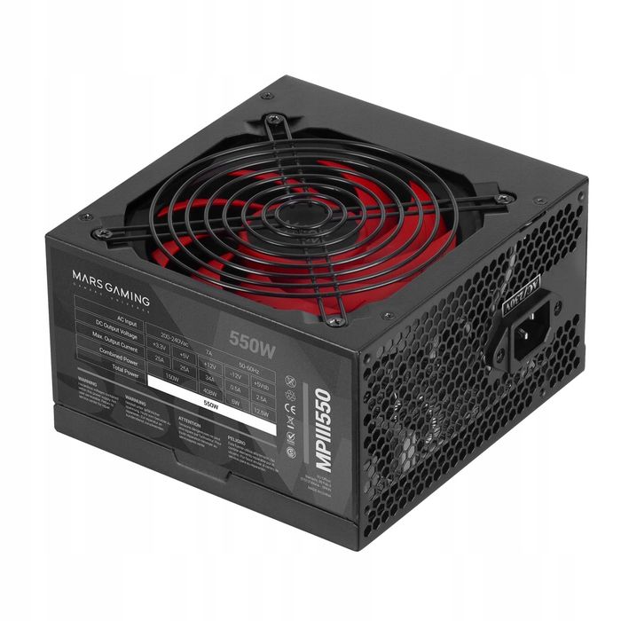 zasilacz mars gaming mpiii550 moc 550 w standard atx scp extended