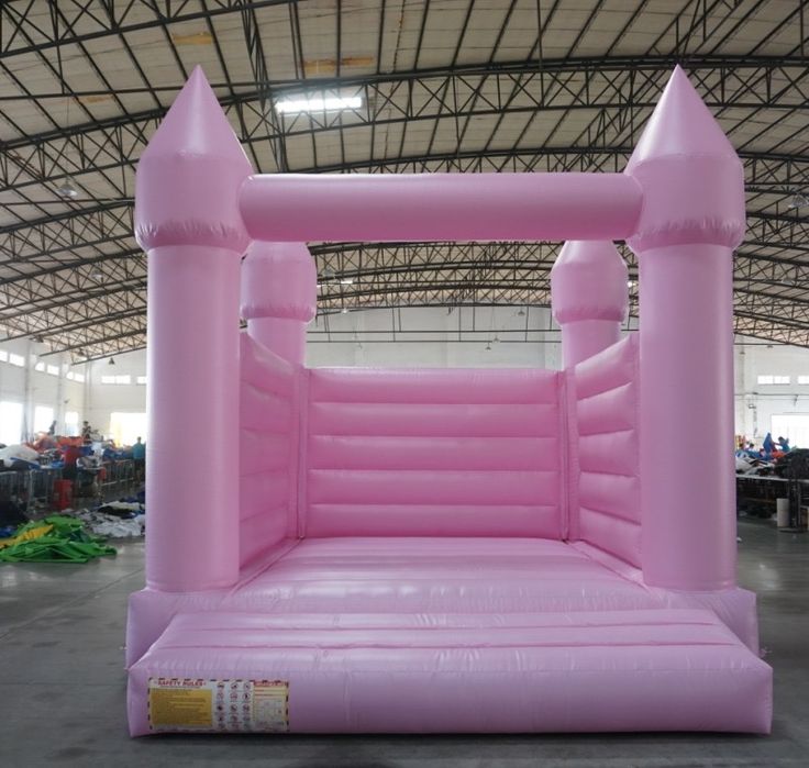 Insuflável castelo rosa - PVC - NOVO