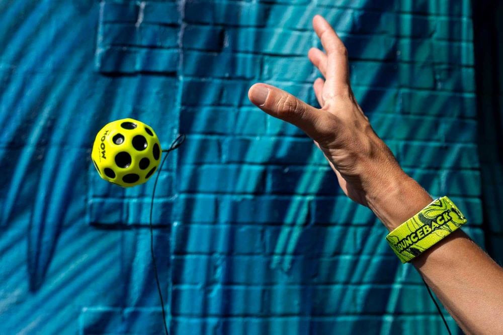 Оригінал Moon Ball Waboba Bounceback Returning Гравіті бол на резинці