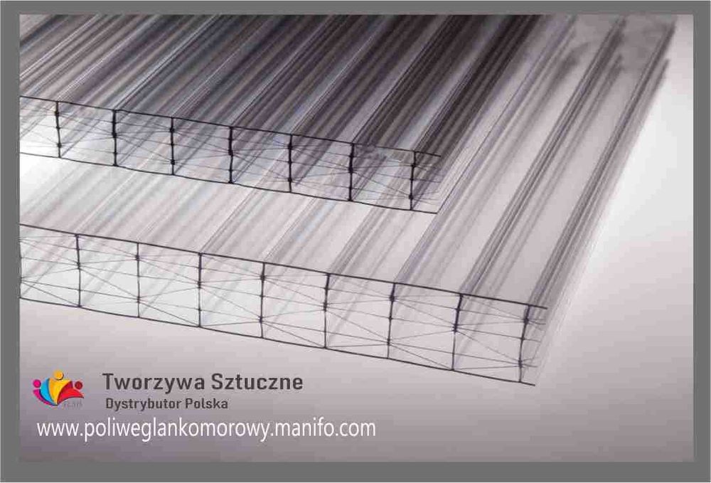 Poliwęglan komorowy UV długość 3m 3,5m 4m 5m 6m 7m 12m od 4mm do 32mm