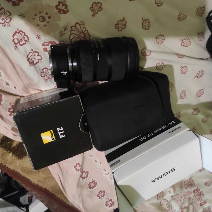 Sigma art 24-35mm 2 + ftz адаптер/nikkor 55mm 1.2 non ai z mount