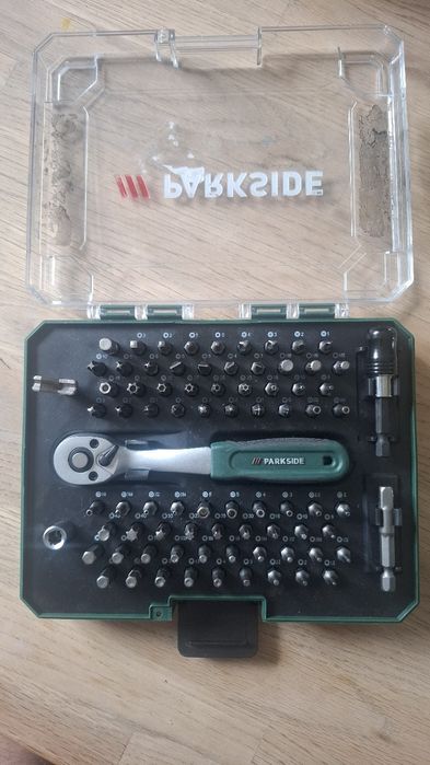 Zestaw Bitów Bity Bits 81 ele. + Grzechotka + Etui PARKSIDE