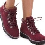 Nowe buty traperki kolor Wiśnia 39