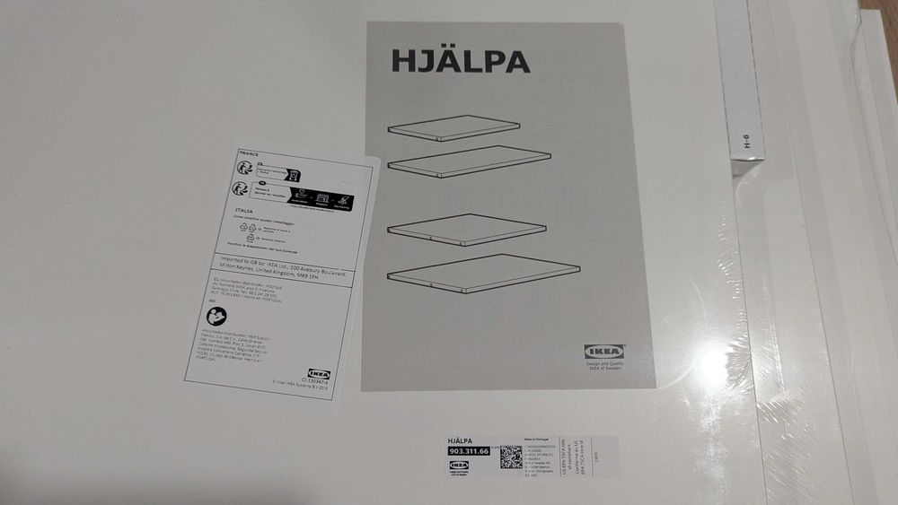 5 prateleiras IKEA HJÄLPA 60x55 cm