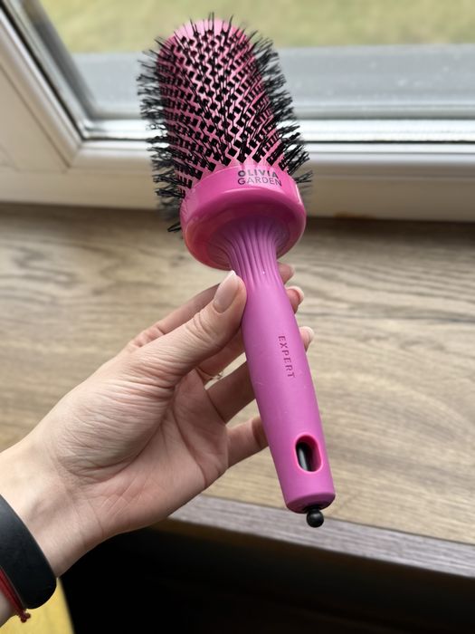 Браш Olivia Garden Expert Shine Hot Pink 55