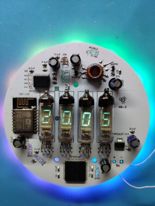 PCB: печатная плата для сборки - часы, блок питания, годинник