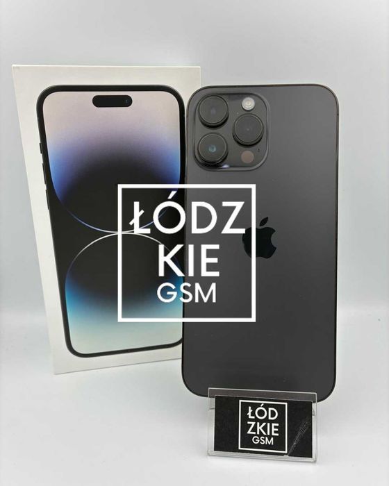 iPhone 14 PRO MAX 128GB BLACK BAT.100% 1849 zł Łódzkie GSM Rzgowska 16