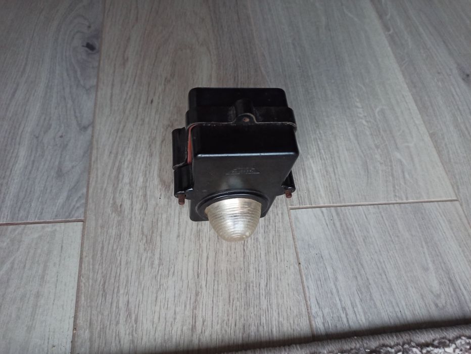 Lampka na baterie bakelit wóz konny PRL