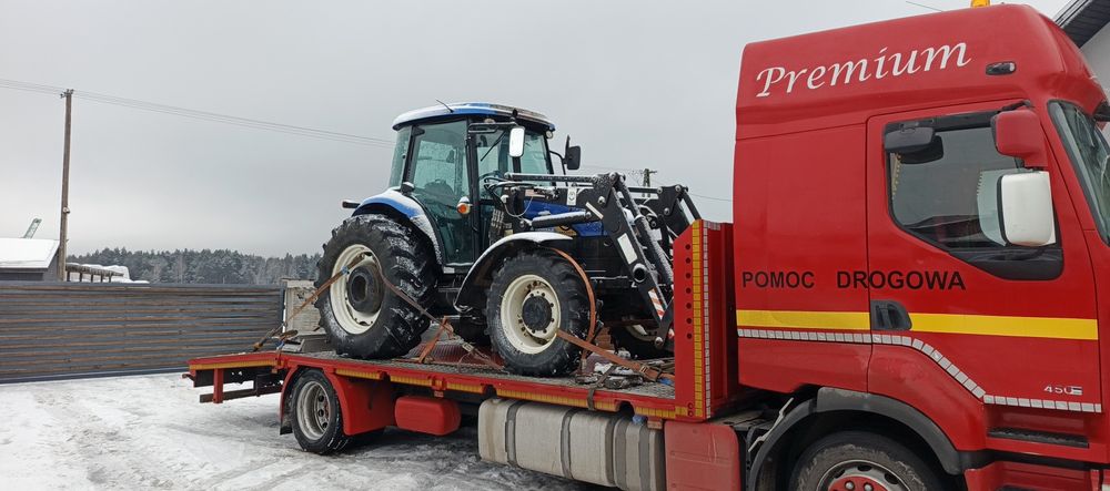 Auto laweta Usługi transportowe wapno luzem