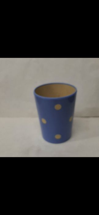 Kubek plastik w grochy DDR