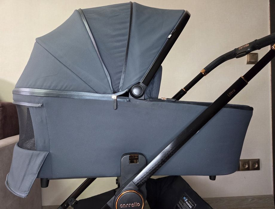 Візок Carrello Ultra 2в1 — стан нового ! Люлька та прогулянка/ прогулянковий блок  (Graphite Grey)