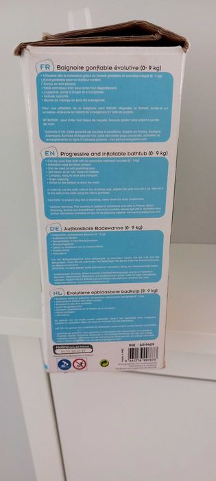 Banheira insuflável de viagem