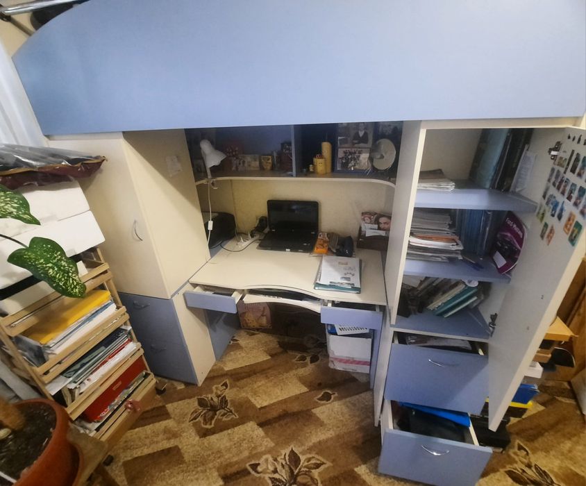 Дитяче ліжко двоповерхове одномісне