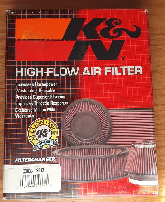 Filtro K&N de alto rendimento + kit limpeza para Peugeot / Citroen