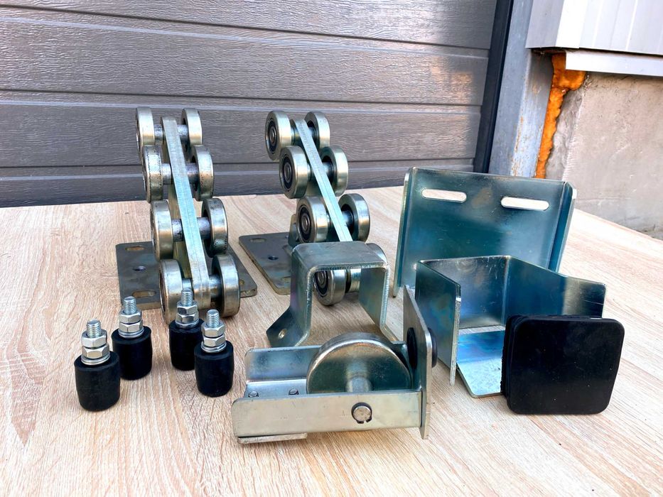 Фурнітура для відкатних воріт | Опора | Ролики | Направляюча | Рельса