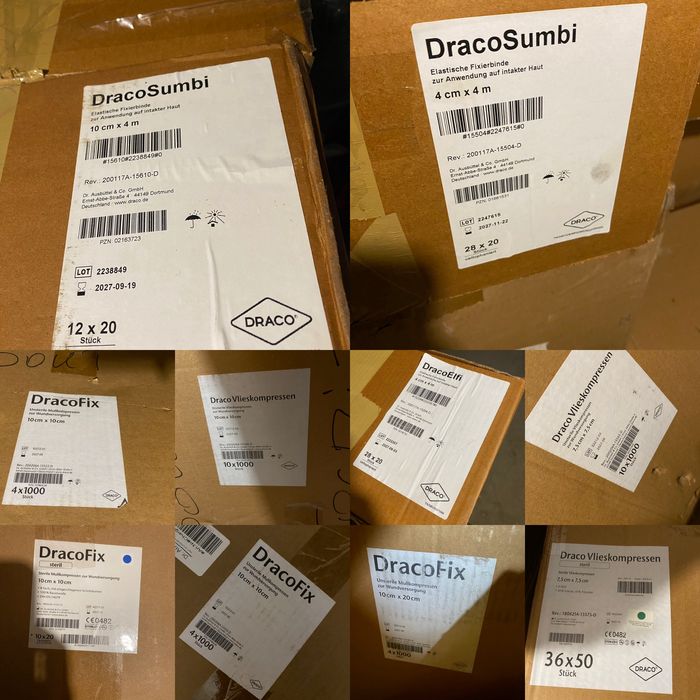 Медичні матеріали DRACO бинти,серветки,компреси,шприци ОПТ